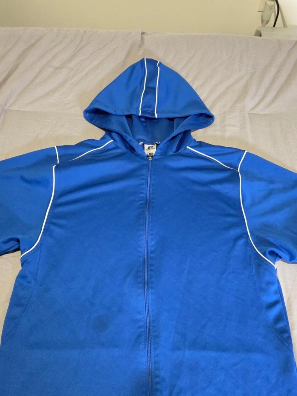 Vintage Russell Athletic Dri-Power Short Sleeve Full-Zip Hoodie